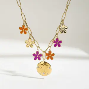 Natura Multi Charm Necklace